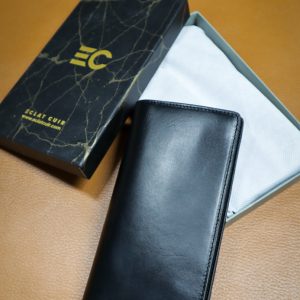 M-491 Long Wallet – Black | Vegetable Tanned Leather